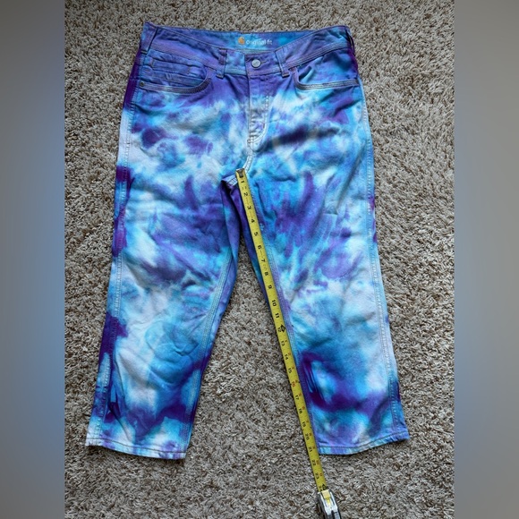 Carhartt WIP Mid-calf Tie-dye Jeans. Excellent Condition - Picture 8 of 9